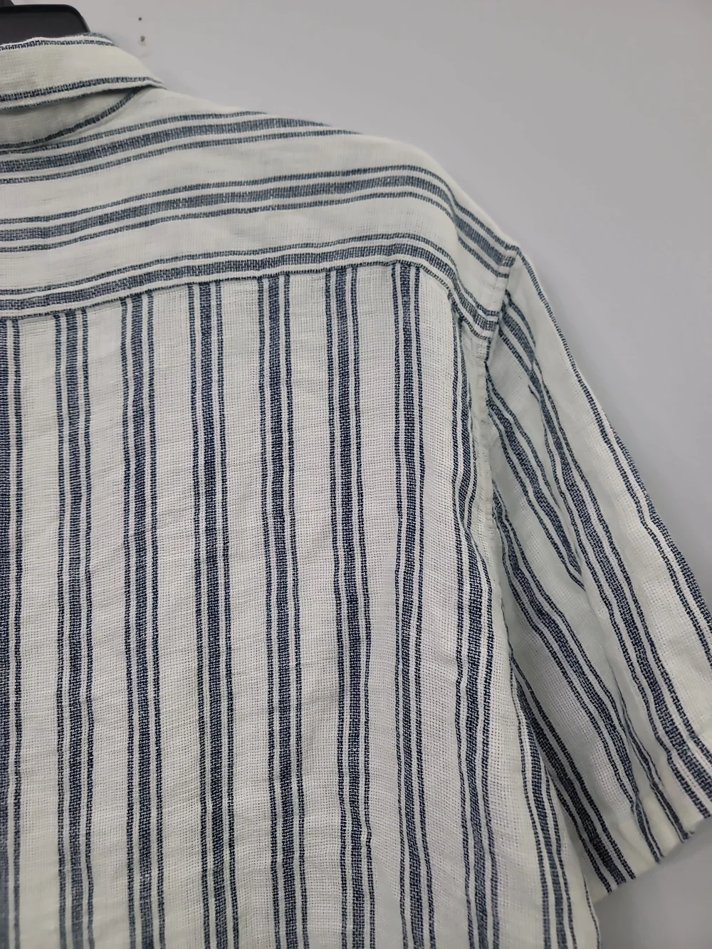 Faherty Short-Sleeve Palma Linen Camp Shirt - Ryecroft Valley Stripe
